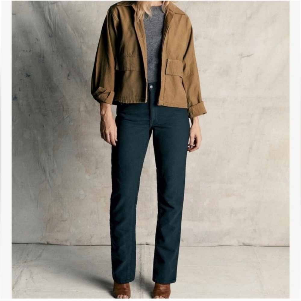 Imogene + Willie Isabelle Moleskin In Midnight Blue Size 29